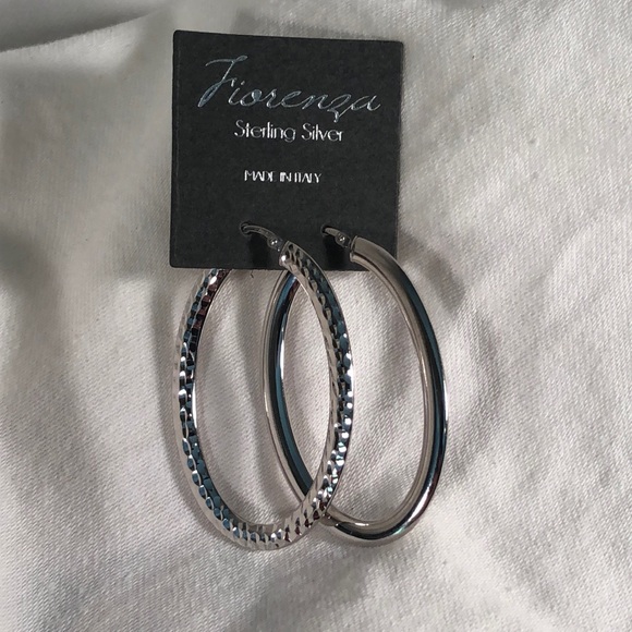 Fiorenza Jewelry - Sterling silver hoop earrings